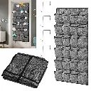 24 Pockets Hanging Shoe Holder Storage Box Over Door Rack Hanger Closet Organizer