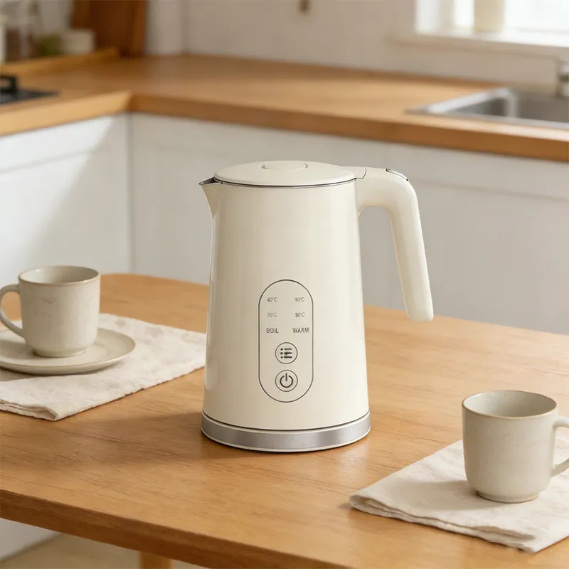 1.7L Cordless Electric Kettle with 5 Temperature Settings Keep Warm Function Fast Boil Quiet Kettle Stainless Steel Inner