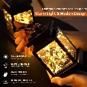 Outdoor Garden Hanging Lantern Solar Lights Waterproof Solar LED Fairy Light with Clip for Patio Lawn Balcony Courtyard Pathway Decoration