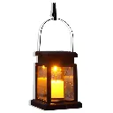 Outdoor Garden Hanging Lantern Solar Lights Waterproof Solar LED Candle Design with Clip for Patio Lawn Balcony Courtyard Pathway Decoration